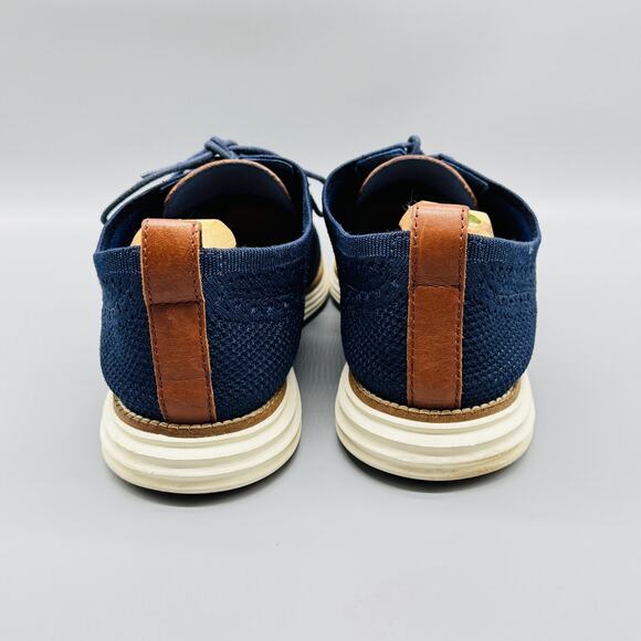 Cole Haan Shoes Mens 12 Navy Blue Grand OS Bounce Knit Wingtip Oxford Sneakers main image 4